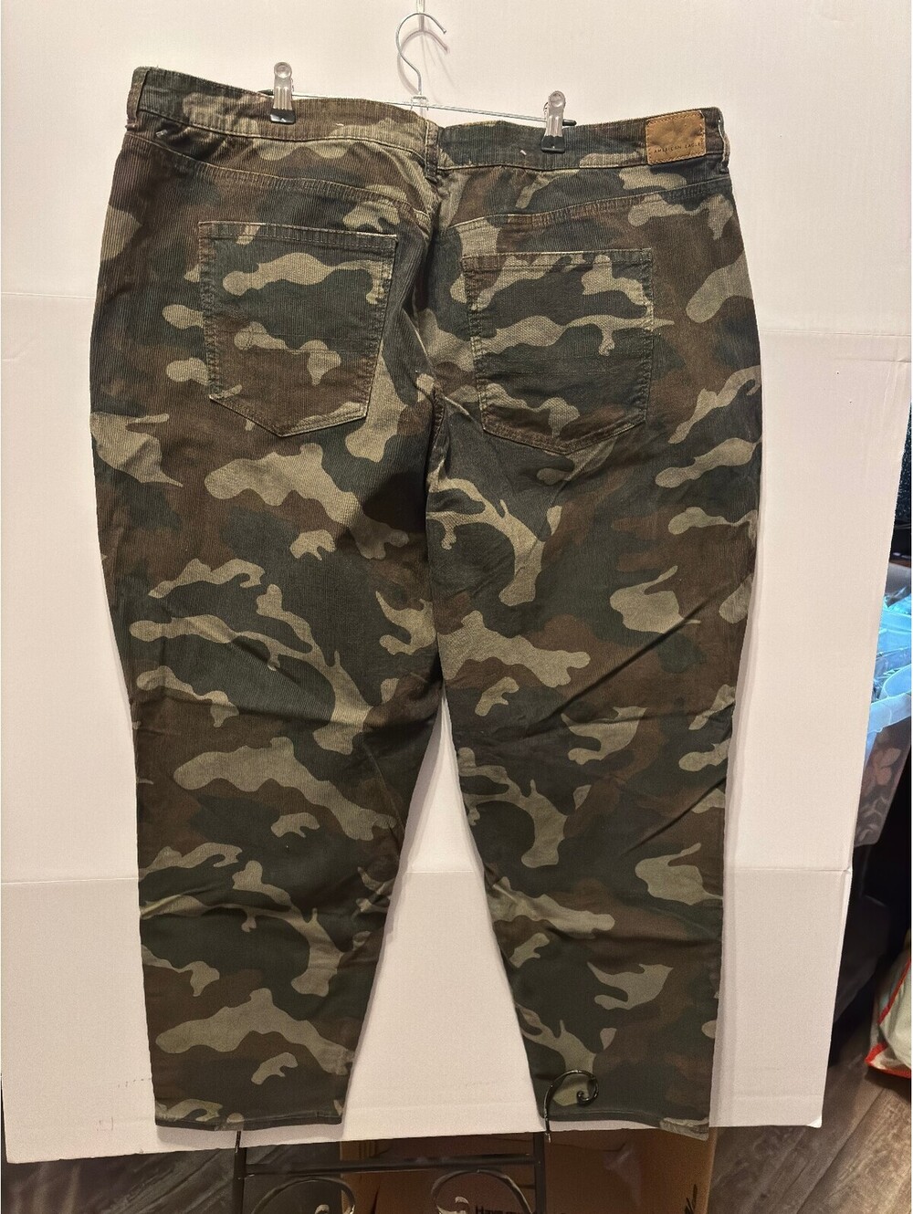American Eagle Women's Plus Size 24 High Waist Corduroy Camo Mom Jeans - New w/ - Picture 11 of 11